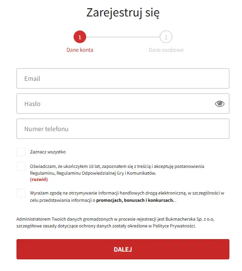 Proces rejestracji w FUKSIARZ